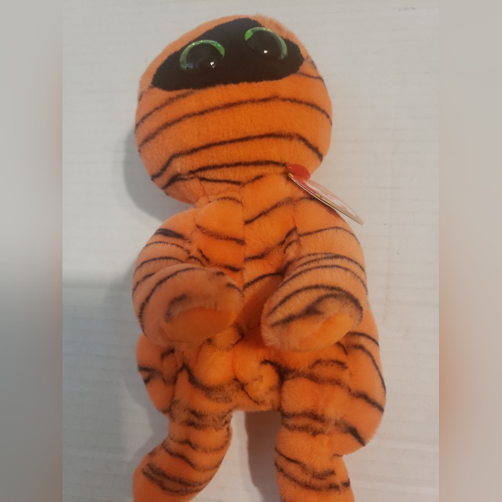 Ty Beattie Baby Bellies Hocus Pocus Halloween Orange Mummy 6" Plush Toy Soft